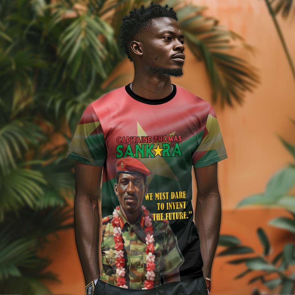 Capitaine Thomas Sankara T shirt We Must Dare To Invent The Future