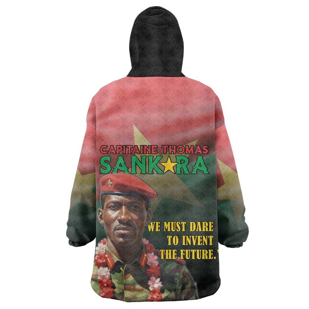 Capitaine Thomas Sankara Wearable Blanket Hoodie We Must Dare To Invent The Future