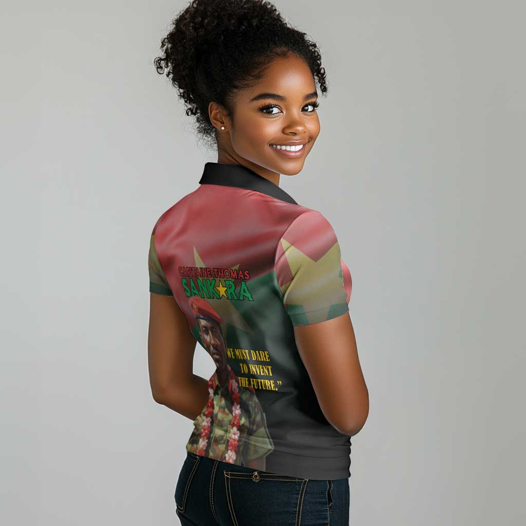 Capitaine Thomas Sankara Women Polo Shirt We Must Dare To Invent The Future