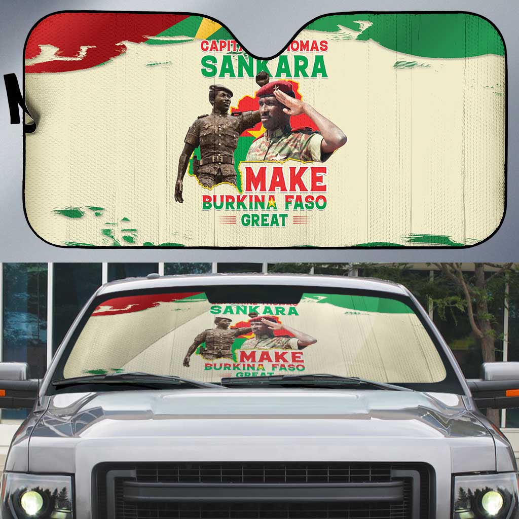 Thomas Sankara Auto Sun Shade Make Burkina Faso Great