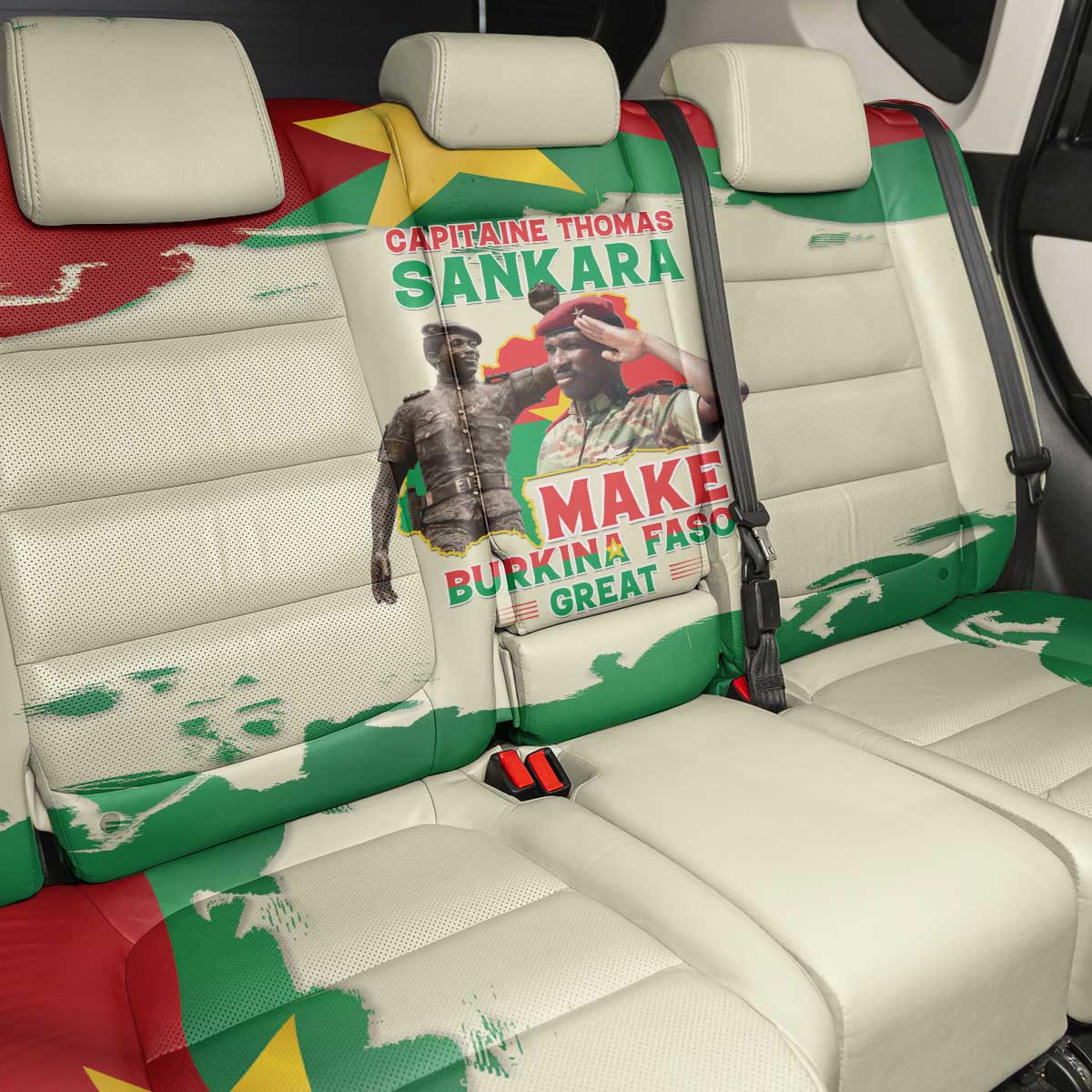 Thomas Sankara Back Car Seat Cover Make Burkina Faso Great