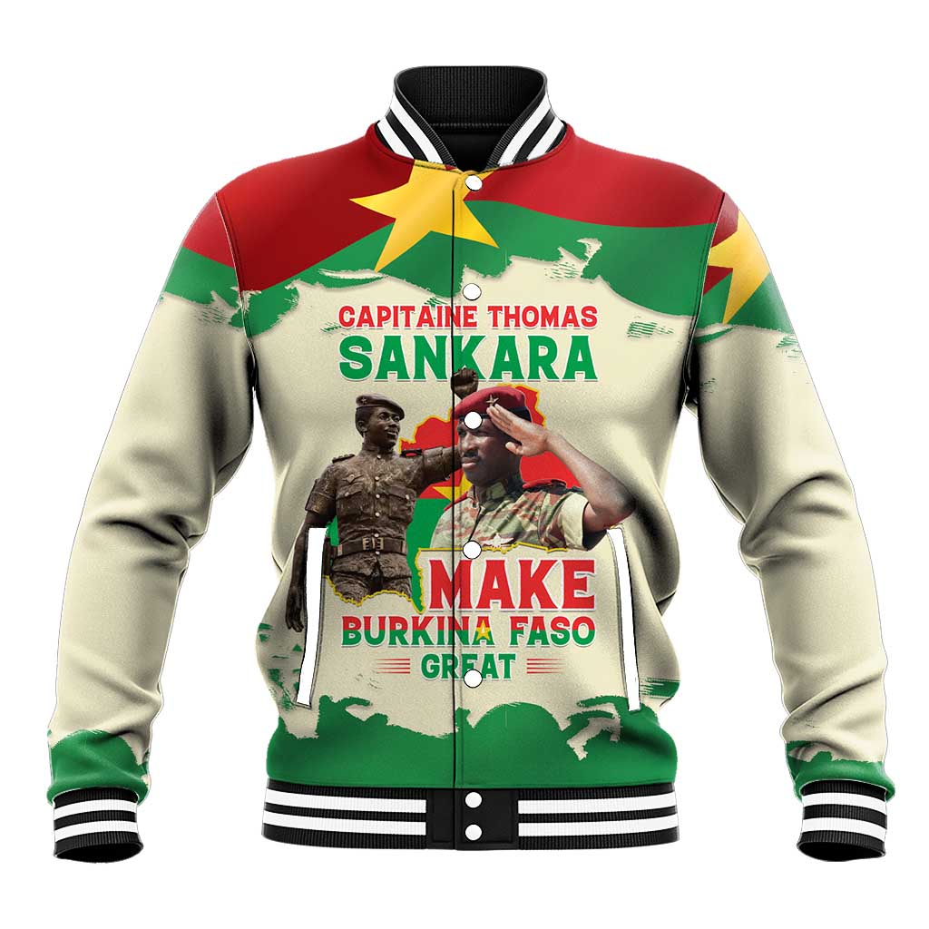Thomas Sankara Baseball Jacket Make Burkina Faso Great