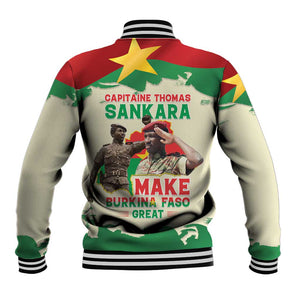 Thomas Sankara Baseball Jacket Make Burkina Faso Great