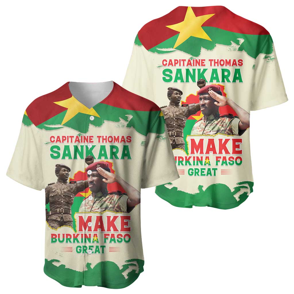 Thomas Sankara Baseball Jersey Make Burkina Faso Great