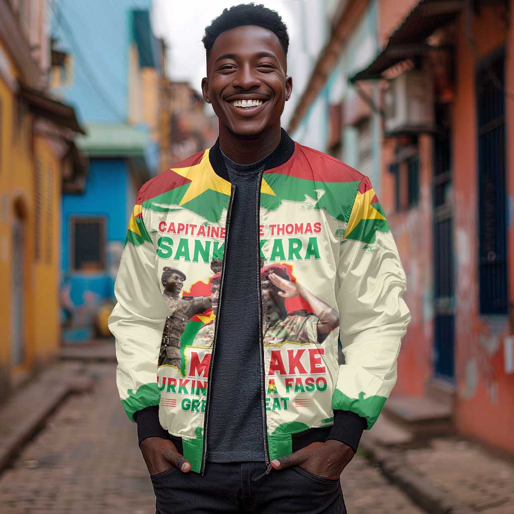 Thomas Sankara Bomber Jacket Make Burkina Faso Great
