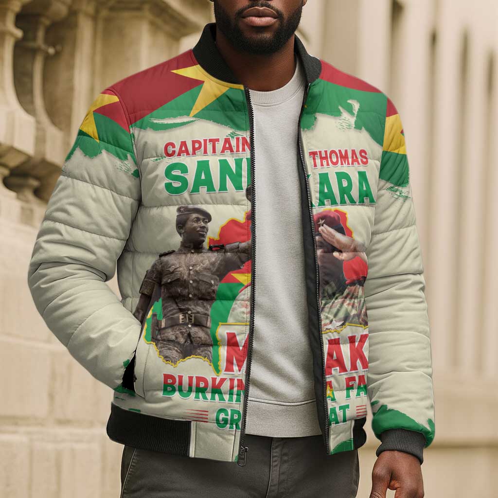 Thomas Sankara Bomber Puffer Jacket Make Burkina Faso Great