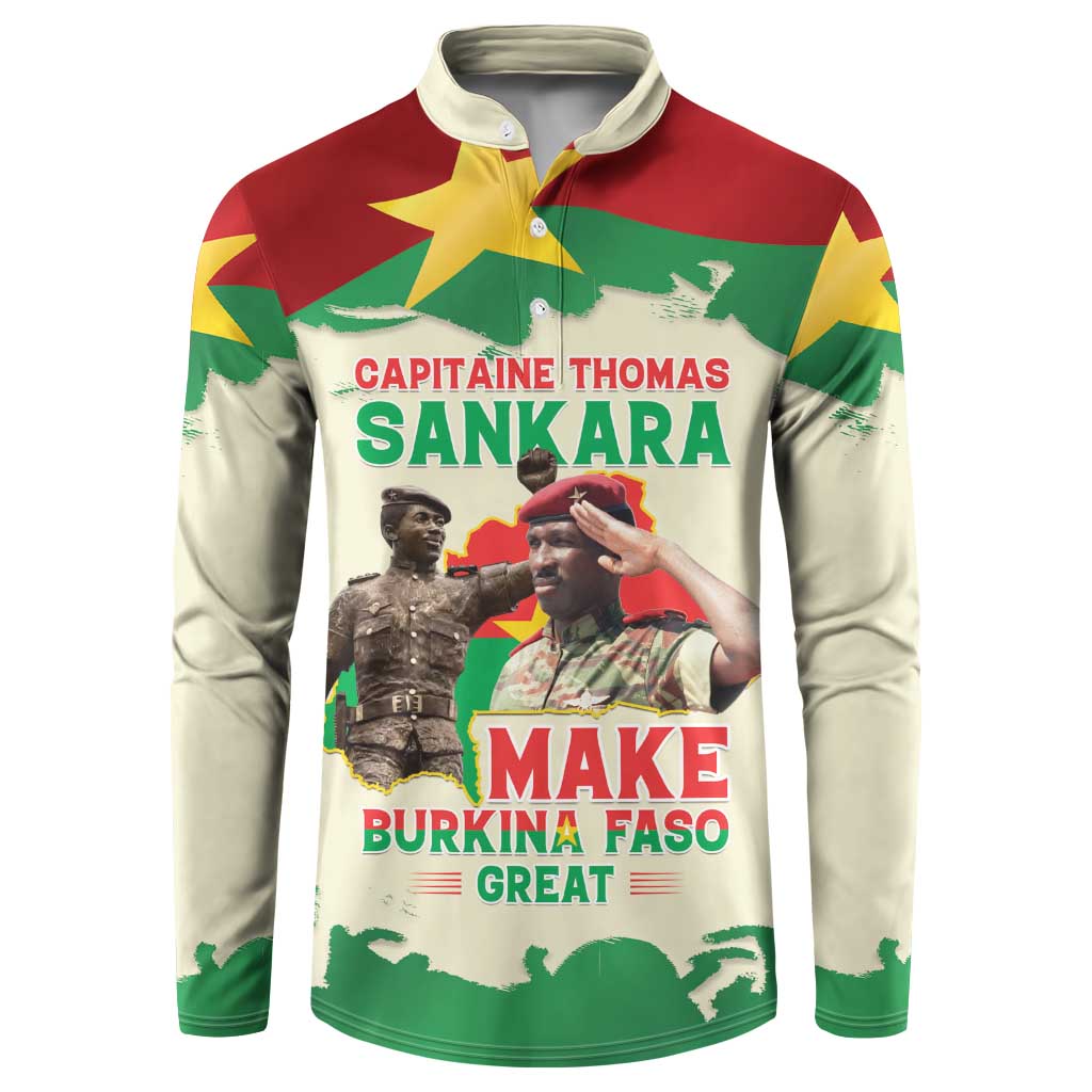 Thomas Sankara Button Sweatshirt Make Burkina Faso Great