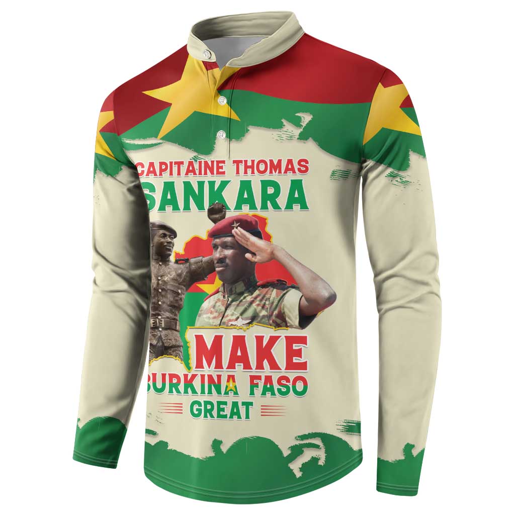 Thomas Sankara Button Sweatshirt Make Burkina Faso Great