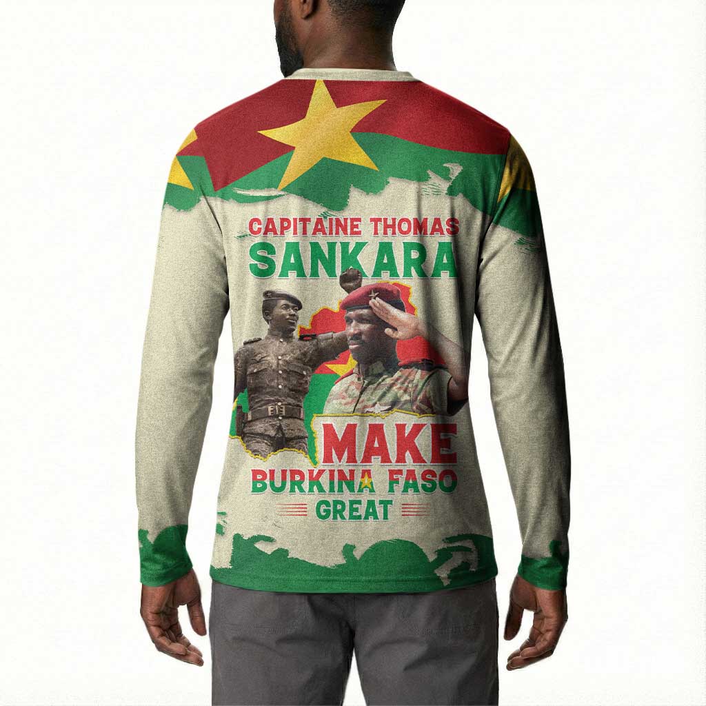 Thomas Sankara Button Sweatshirt Make Burkina Faso Great