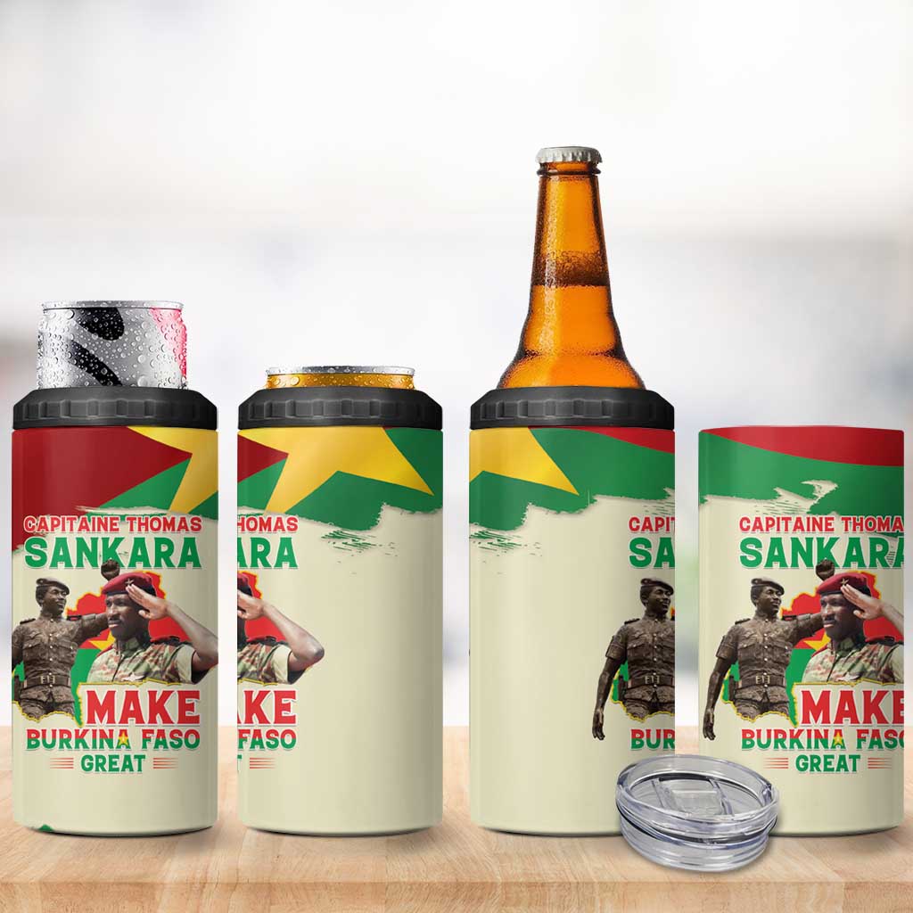 Thomas Sankara 4 in 1 Can Cooler Tumbler Make Burkina Faso Great