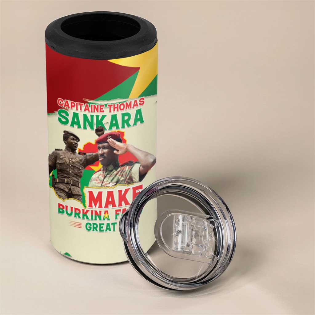 Thomas Sankara 4 in 1 Can Cooler Tumbler Make Burkina Faso Great