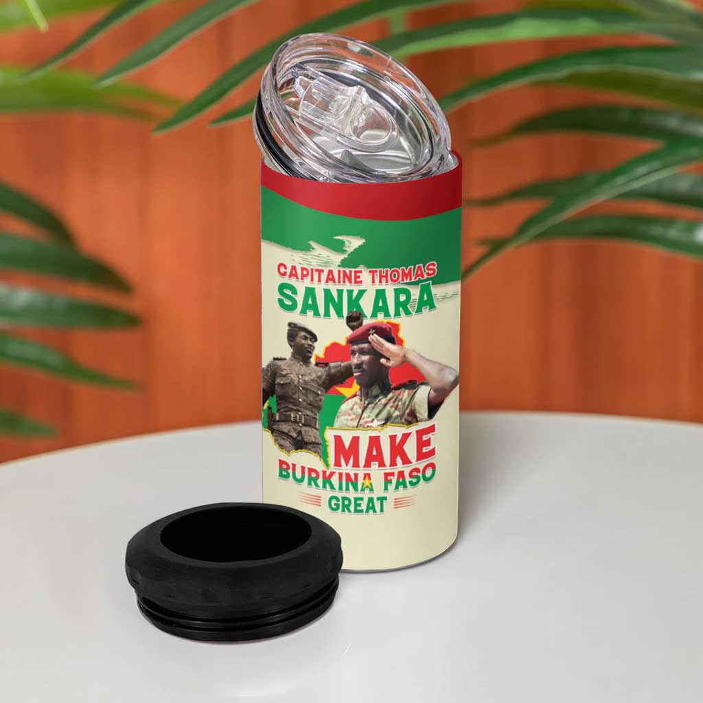 Thomas Sankara 4 in 1 Can Cooler Tumbler Make Burkina Faso Great