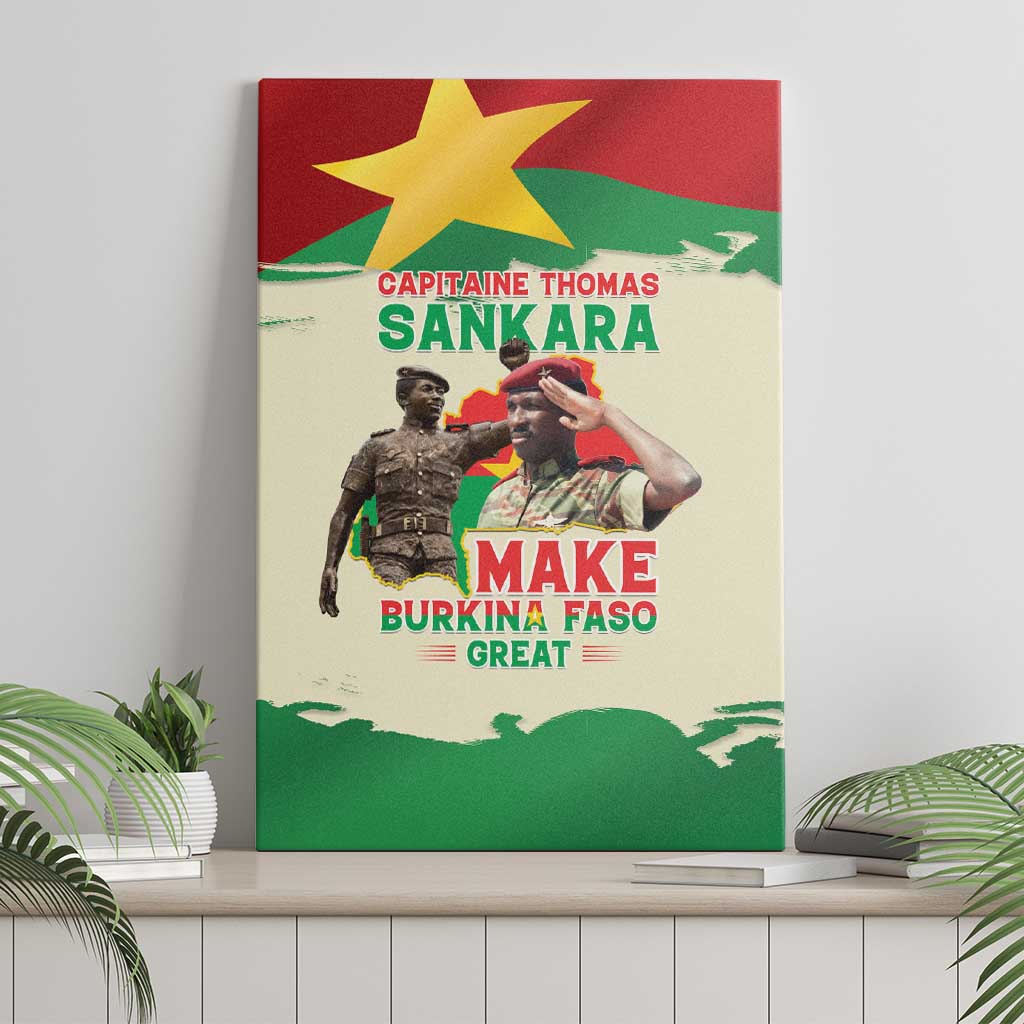 Thomas Sankara Canvas Wall Art Make Burkina Faso Great