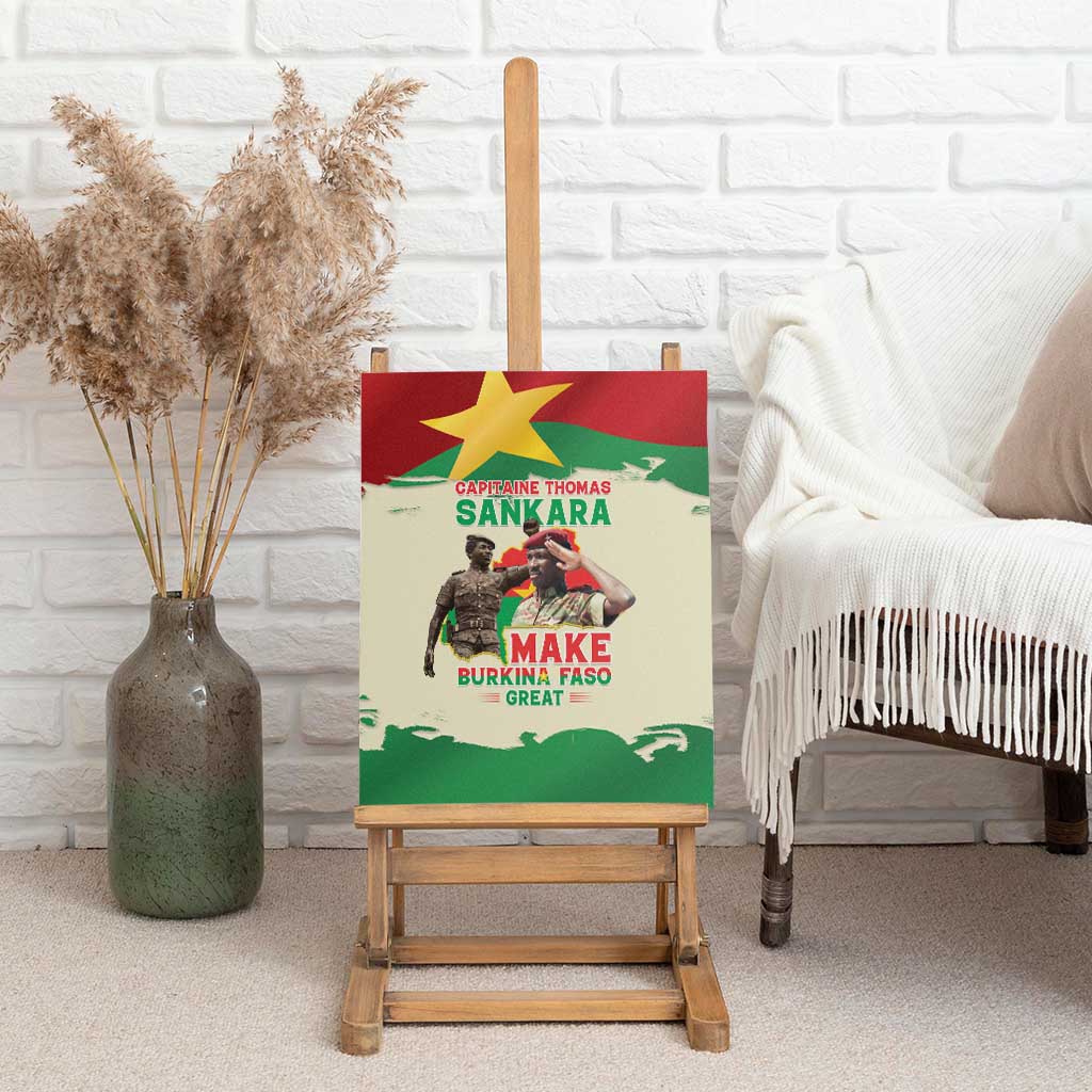 Thomas Sankara Canvas Wall Art Make Burkina Faso Great