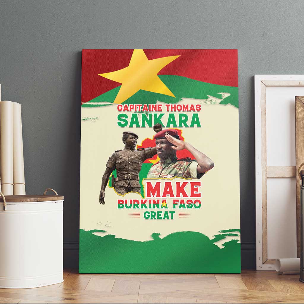 Thomas Sankara Canvas Wall Art Make Burkina Faso Great
