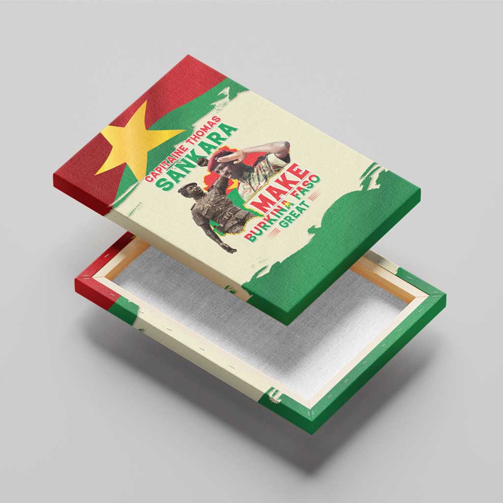 Thomas Sankara Canvas Wall Art Make Burkina Faso Great