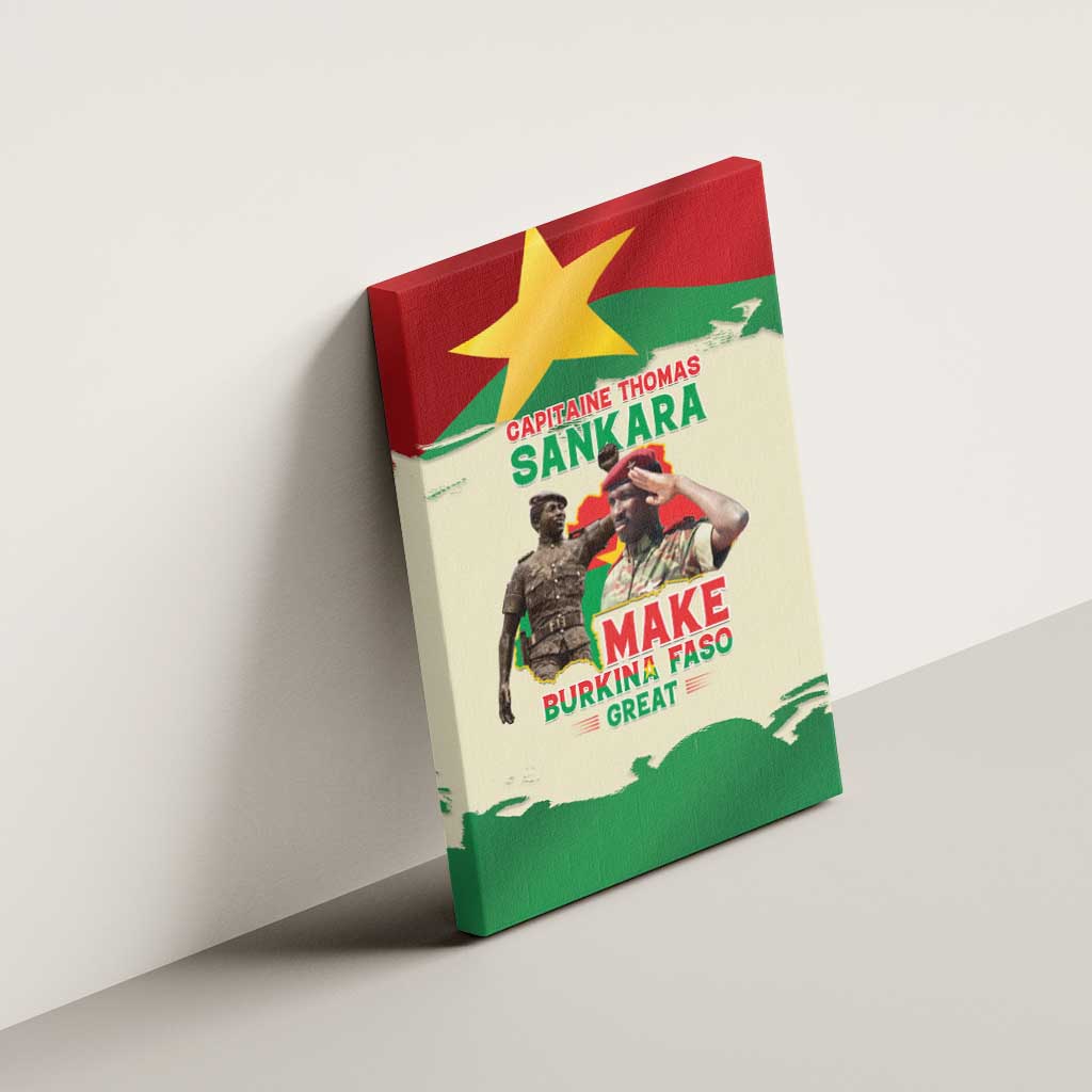 Thomas Sankara Canvas Wall Art Make Burkina Faso Great