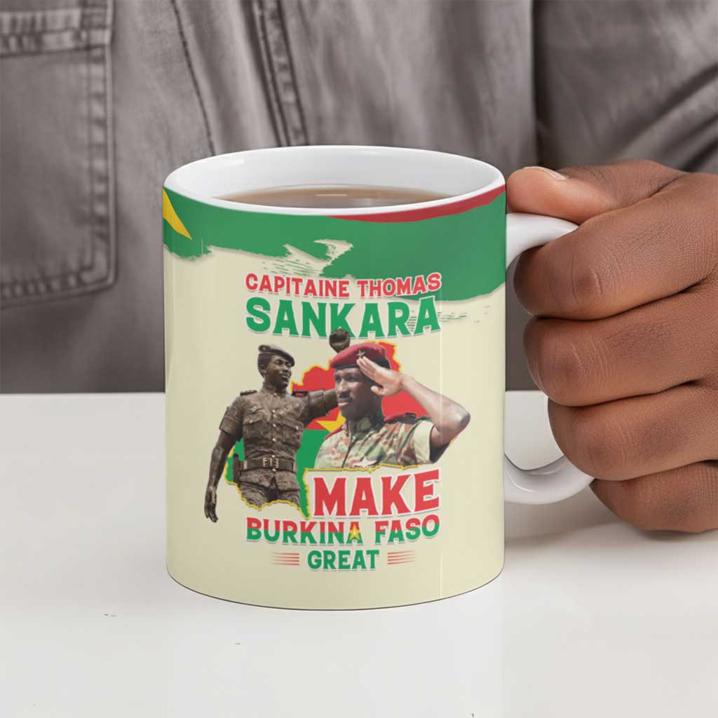 Thomas Sankara Ceramic Mug Make Burkina Faso Great