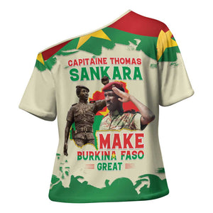 Thomas Sankara Cross Shoulder Shirt Make Burkina Faso Great