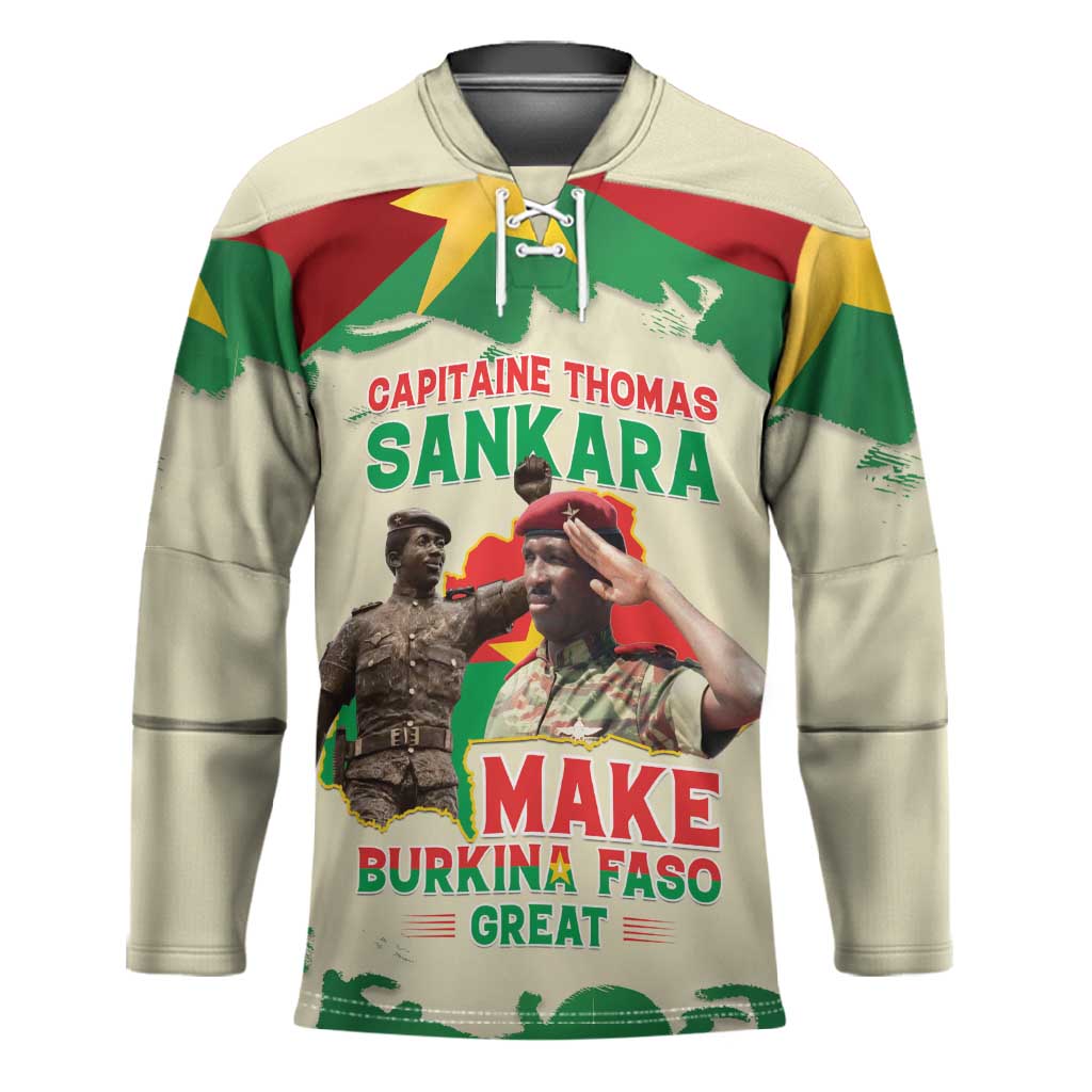 Thomas Sankara Hockey Jersey Make Burkina Faso Great