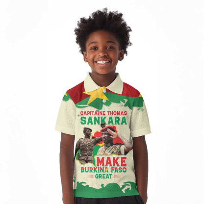 Thomas Sankara Kid Polo Shirt Make Burkina Faso Great