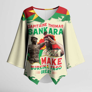 Thomas Sankara Kimono Sleeve Blouse Make Burkina Faso Great