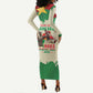 Thomas Sankara Long Sleeve Bodycon Dress Make Burkina Faso Great