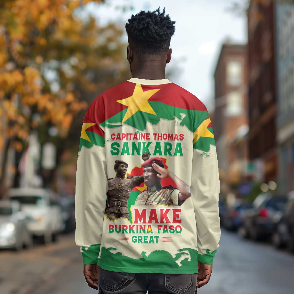 Thomas Sankara Long Sleeve Shirt Make Burkina Faso Great