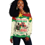 Thomas Sankara Off Shoulder Sweater Make Burkina Faso Great