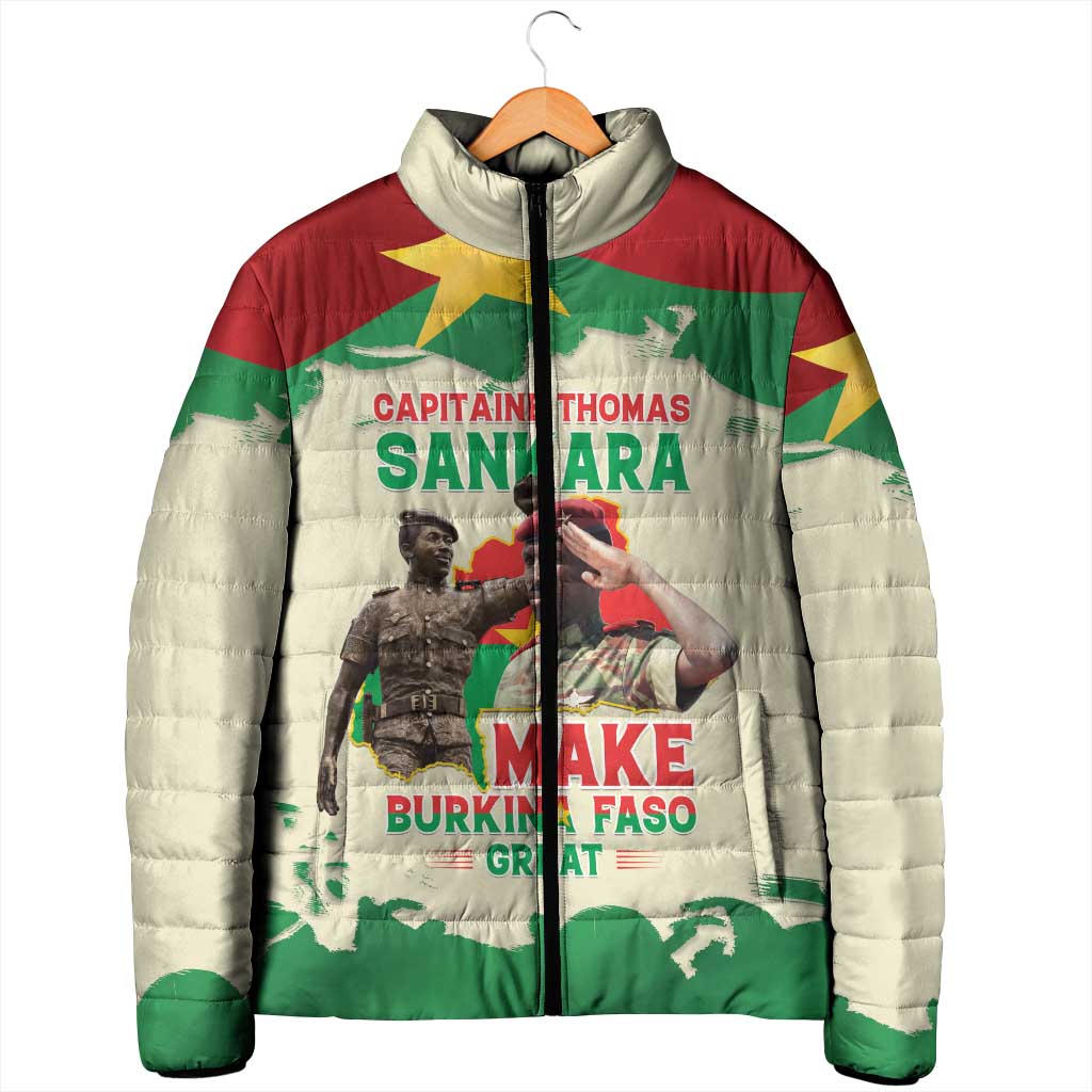 Thomas Sankara Padded Jacket Make Burkina Faso Great