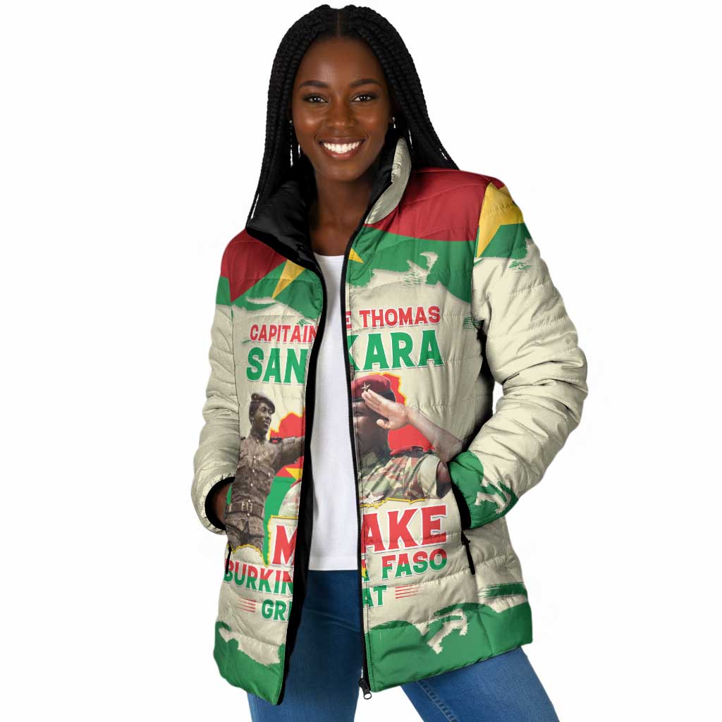 Thomas Sankara Padded Jacket Make Burkina Faso Great