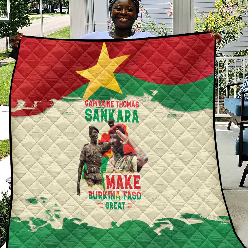 Thomas Sankara Quilt Make Burkina Faso Great