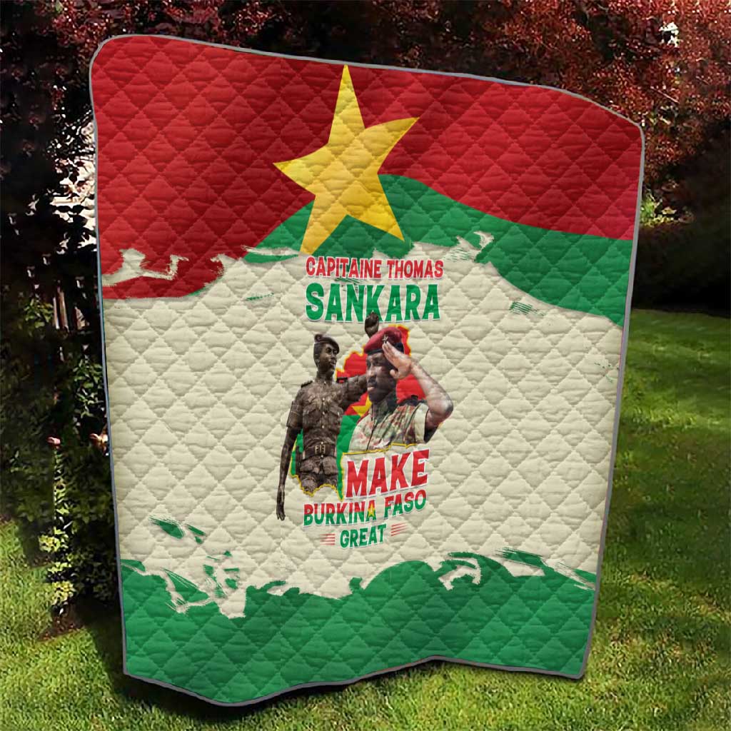 Thomas Sankara Quilt Make Burkina Faso Great
