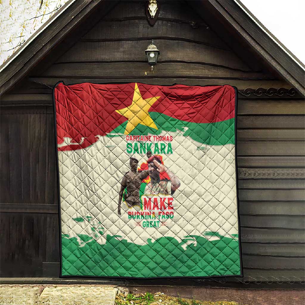 Thomas Sankara Quilt Make Burkina Faso Great