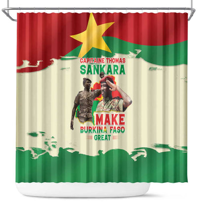 Thomas Sankara Shower Curtain Make Burkina Faso Great