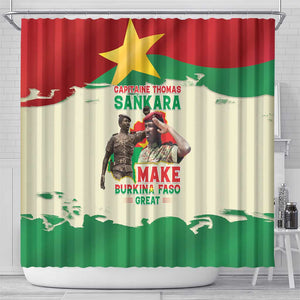 Thomas Sankara Shower Curtain Make Burkina Faso Great