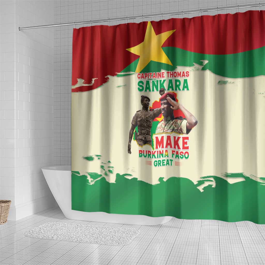 Thomas Sankara Shower Curtain Make Burkina Faso Great