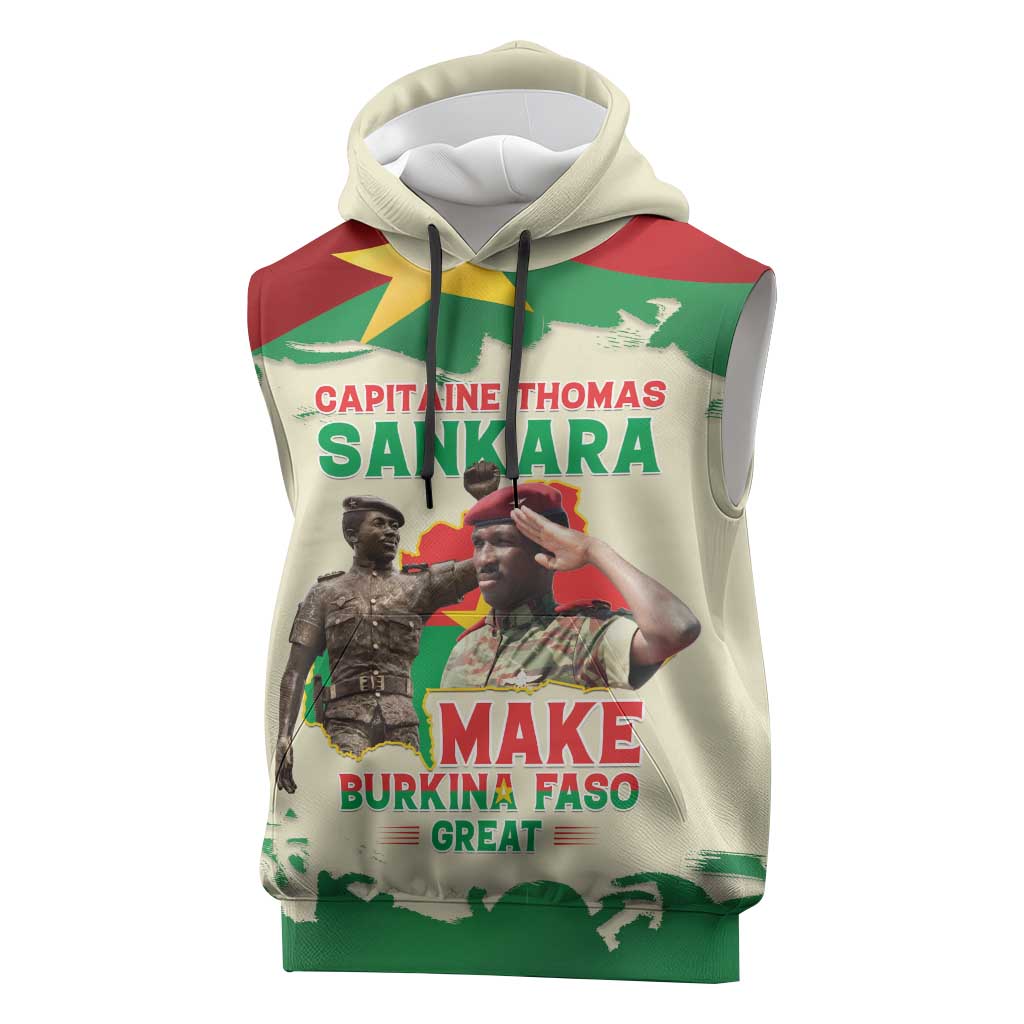 Thomas Sankara Sleeveless Hoodie Make Burkina Faso Great