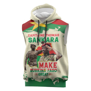 Thomas Sankara Sleeveless Hoodie Make Burkina Faso Great