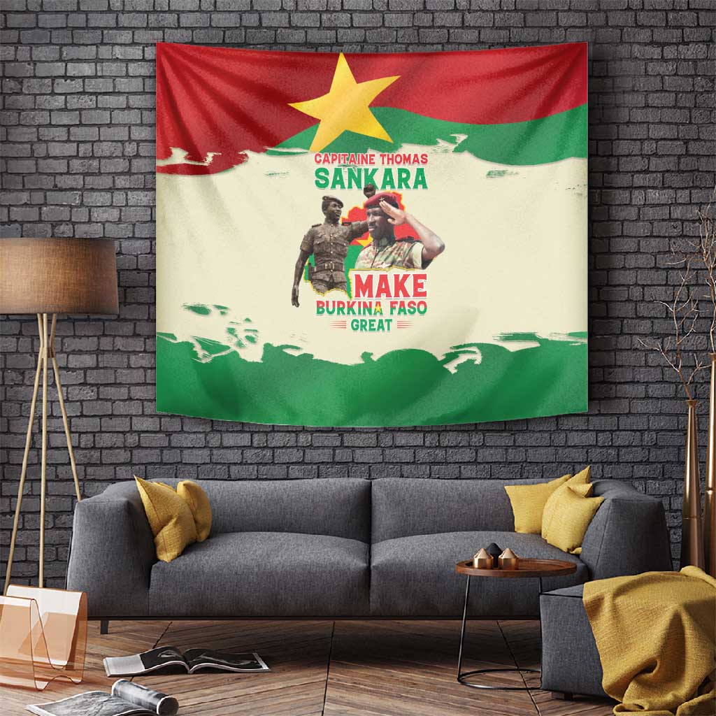 Thomas Sankara Tapestry Make Burkina Faso Great