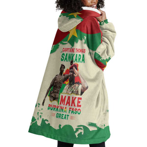 Thomas Sankara Wearable Blanket Hoodie Make Burkina Faso Great