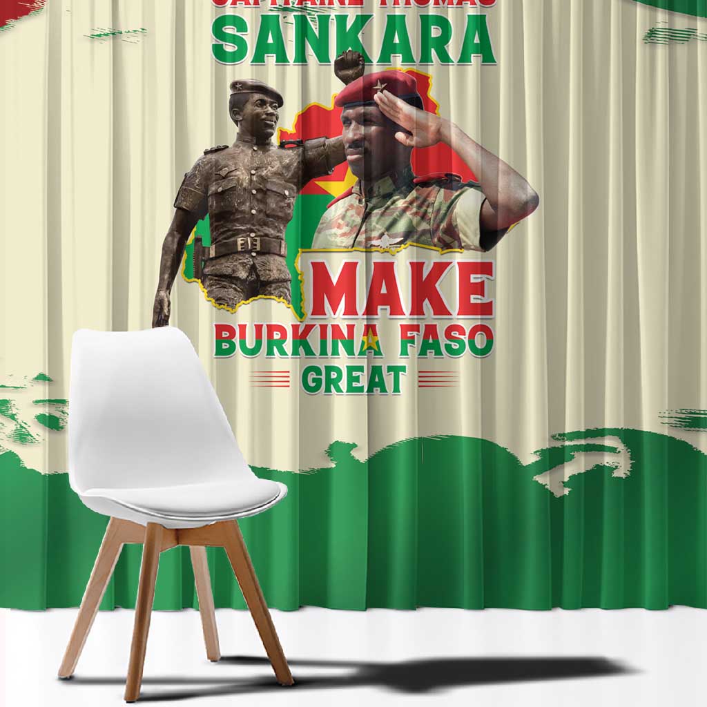 Thomas Sankara Window Curtain Make Burkina Faso Great