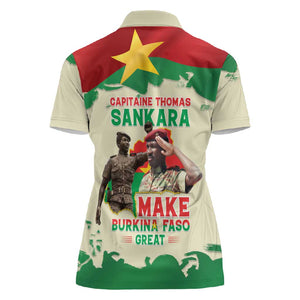 Thomas Sankara Women Polo Shirt Make Burkina Faso Great