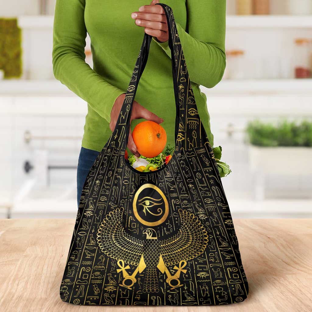 Ancient Egyptian Grocery Bag Horus Falcon God