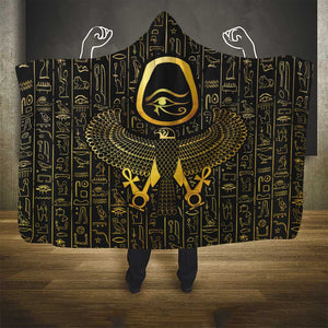 Ancient Egyptian Hooded Blanket Horus Falcon God