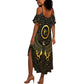 Ancient Egyptian Summer Maxi Dress Horus Falcon God