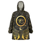 Ancient Egyptian Wearable Blanket Hoodie Horus Falcon God