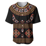 Cameroon Traditional Toghu Pattern Baseball Jersey