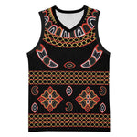 Cameroon Traditional Toghu Pattern Basketball Jersey LT15