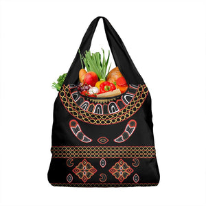 Cameroon Traditional Toghu Pattern Grocery Bag